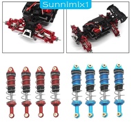 [Sunnimix1] 4 Pieces RC Hydraulic Shock Absorber Adjustable Assembled RC Shock Absorber Dampers for MN128 MN86 MN86S 1/12 Scale Vehicles