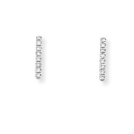 Top Cash Jewellery 9K White Gold Everyday Earrings