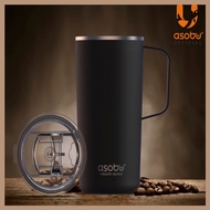 ASOBU Ceramic Lined Vacuum Insulated Mug 600ml Handle Tumbler Leak Resistant Coffee Travel Cup Large