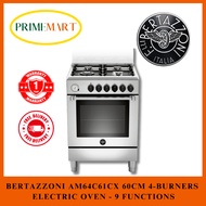 BERTAZZONI AM64C61CX 60 cm 4-burner Range Cooker Electric Oven* 1 YEAR LOCAL WARRANTY