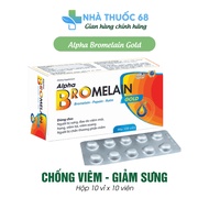 ALPHA BROMELAIN GOLD Anti-Inflammation Pills - Supports Reducing Swelling Due to Rhinitis, Sore Thro