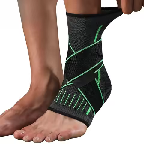 Ankle Support Compression Sleeve, Adjustable Ankle Brace for Sprain, Plantar Fasciitis Relief, Foot 