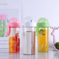 2-Sided Dual Water Bottle Gym Juice Bottle