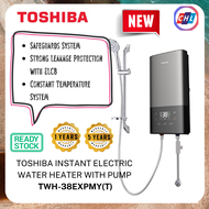 TOSHIBA INSTANT ELECTRIC  WATER HEATER WITH DC PUMP [TWH-38EXPMY(T)] / [TWH-38EXPMY(G)+RAIN SHOWER]