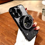Softcase list Chrome Glitter Standing plus LuxuryRing Realme 14 Realme 15 realme 3pro C71 C73 C65