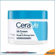 340g Cerave SA Smoothing Moisturiser Cream 3 Ceramides for Dry Rough & Bumpy Skin