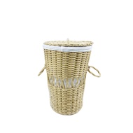 Wicker Laundry Basket - Walnut/Honey