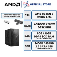 Just It Desk Mini X300W Mini PC Package (Ryzen 3 3200G/5 5600G/5500GT/5600GT/5700G)