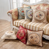 Square backrest pillow, decorative sofa backrest pillow, Western European style square pillow size 4