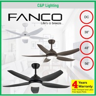 [Installation Promo] Fanco Galaxy 5 38" / 48" / 56" 5 Blades DC Ceiling Fan with Remote and Light