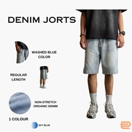 DC CLOTHING DENIM JORTS(SKY BLUE)