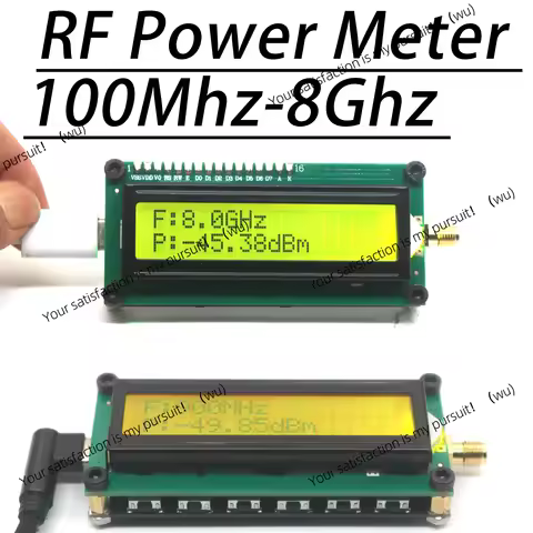For 1MHz-8Ghz AD8319 RF Power Meter ARW227 2.4GHz Radio Antenna Amplifier Gain Signal Detector 915M 