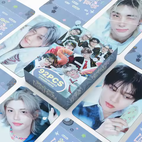 55/92 KPOP Stray Kids SKZOO new album 'STAY in Our Little House' sticker photo card LOMO card suppor