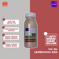 MERAH Pankaler Red Paint Red PU Bottle 100ml Motorcycle Car Paint Color
