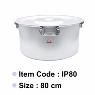 70cm (2 Handle) 80cm (4 Handle) CCH Thailand Aluminium Crocodile Indian Pot with 4 Handle Peiuk Cap 