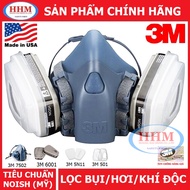 3m 7502 gas mask set and 3M 6001 filter