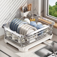 Tablew Chopsticks Kitchen Drain Stainless Steel Dish Rack Bowl Basket Countertop Rack 304 Rack Stora