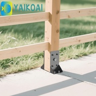 GLENES Post Support Bracket, 4x4 Inch/6x6Inch Black Deck Railing Support, Multi-Use Support Premium 