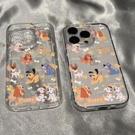 Full Screen Puppy Phone Case  for iPhone 15 14/13promax Phone Case 12/11 Transparent XR/Xsmax Soft C