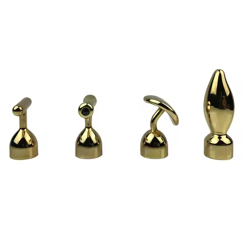 4 in 1 Golden Bar Energy Beauty Pen T Shape Spoon V Face Slimming Vibration Massage Skin Care Tool A