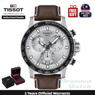 [Official Warranty] Tissot T125.617.16.031.00 Men's Supersport Chrono Large 45.5mm Quartz Chronograph Leather Strap Dress Fashion Watch T1256171603100 (watch for men / jam tangan lelaki / tissot watch for men / tissot watch / men watch)