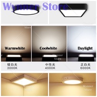 1pc 12W/18W/24W Black Casing Modern LED Downlight Ceiling Light Panel Kitchen Living Room Lampu Porc