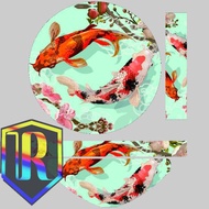 Lovebird sticker, lucky koi decal sticker