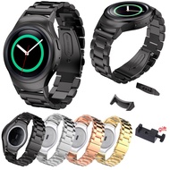 Stainless Steel Smart Watch Band for Samsung Gear S2 SM-R720 SM-R730 With Adapter Connector Metal Sport Bracelet Strap