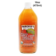 (**SMALL BOTTLE) Fairchild's Organic Apple Cider Vinegar 16oz (473ml)