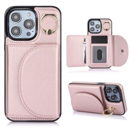Cards Slot Case For iPhone Coin Purse Cases Mobile Phone Shell With Card Holder Casing For iPhone 16