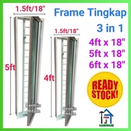 (FREE DELIVERY) Frame Tingkap 3in1 *18"x48"/18"x60"/18"x72") (TTC)
