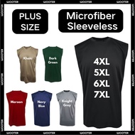 (4XL to 7XL) Plus Size Microfiber Sleeveless T Shirt/Baju Sleeveless Lelaki Baju Lelaki Plus Size
