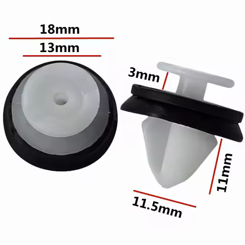 10Pcs For 11.5mm Hole OE: 8E9867299 7703077469 Auto Door Trim Panel Retainer Plastic Fasteners Clips