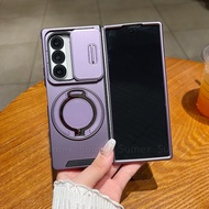 Armor Ring Bracket Stand Casing For Samsung Fold 7 6 5G Phone Case Slide Camera Protect Shockproof H