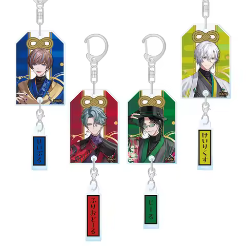 Nijisanji Zeal Ginjoka Freodore Seible Kaelix Debonair Official HD Acrylic Keychain Bag pendant anim