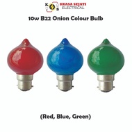 10w B22 Onion Colour Bulb (Red, Green, Blue)