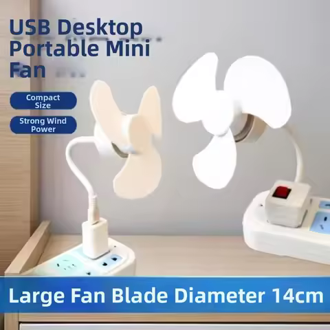 14cm USB Ceiling Fan Portable Cooling Fans Fan Quiet Small Fan For Power Bank Laptop Multifunctional