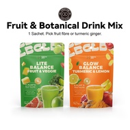 LIPBUSYCARE Fresh Green Fruit Vegetable Tea Bag, Chia Seed Konjac Plant Blend Drink, Low Calorie Zer