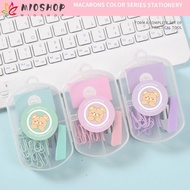 MIOSHOP Stapler Set Cute Morandi Color Mini Binding Tools