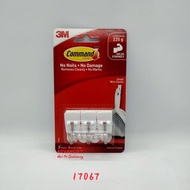 3M 17067 COMMAND SMALL WIRE HOOKS (3 HOOKS 4 SMALL STRIPS)