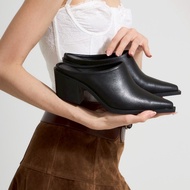 25twentyfives - P99 รองเท้าหัวแหลมทรง Mules สุดชิค สูง 2.5 นิ้ว Wilana shoes
