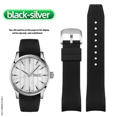 22MM Silica Gel Watch band For MIDO MULTIFORT M025/M038/M005 Waterproof And Sweat-Proof Rubber Watch