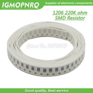 100PCS 1206 SMD Resistor 1% 220K ohm chip resistor 0.25W 1/4W 224 IGMOPNRQ