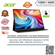 ACER PM161QT (TOUCH) / PM161QB / PM161Q 15.6" IPS FHD TYPE-C PORTABLE MONITOR - ( 60HZ/ FREESYNC/ TY