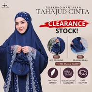 [CLEARANCE SALE] Hanna Mirae Telekung Pengantin TAHAJUD CINTA Satin Silk Premium Lace Hadiah Kahwin 