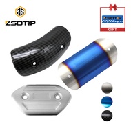 ZSDTRP Motorcycle Exhaust Muffler Cover Stainless steel Protector Heat Shield Cover Guard Anti-scald
