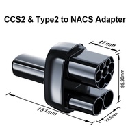 CCS2 to NACS EV Car Charger Adapter AC 32A DC 400A CCS2 to Tesla EV Charging 500V-1000V DC 110V-250V