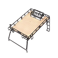 D1RC RC4WD D90 ชั้นวางของโลหะด้านบนแบบแข็ง D110 Camel Cup Land Rover Pickup Edition ชิ้นส่วนอัพเกรดร