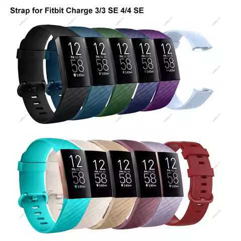 1PCS Silicone Strap for Fitbit Charge 4 3 Watch Band Replacement Wristbands for Fitbit Charge3 Charg