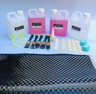 ชุดหุ้มฝาท้าย ลาย F1 ตา 8x8 มิล ผ้าลายสวยจากอิตตารี่ ขนาดผ้า 75 x 150 เซนติเมตร